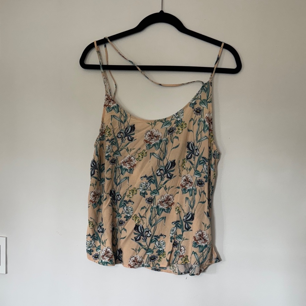 O'Neill Floral Camisole - Tan and Blue